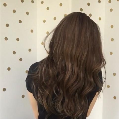 Romantic Fashion Cold Brown Long Wave Wig