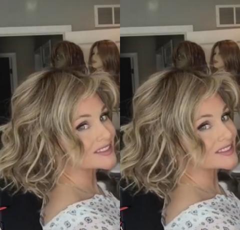 Brown Mixed Gold Bob Roll Wig