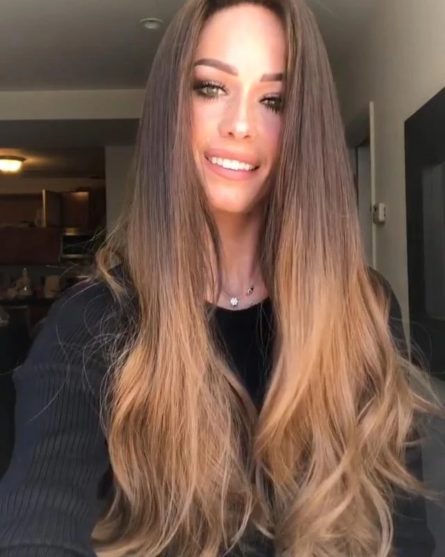 Brown Gradient Curly Wig