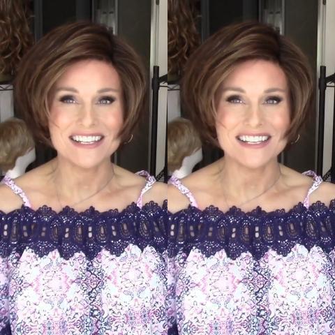 Stylish Romantic Brown Short Wig