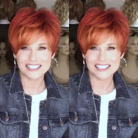 Temperament Red Short Wig