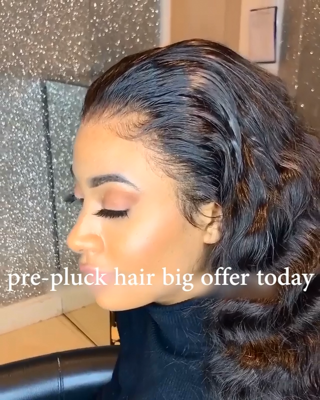 Prepluck Black Elegant Curly Hair-140%(Extra Thick As In Video)