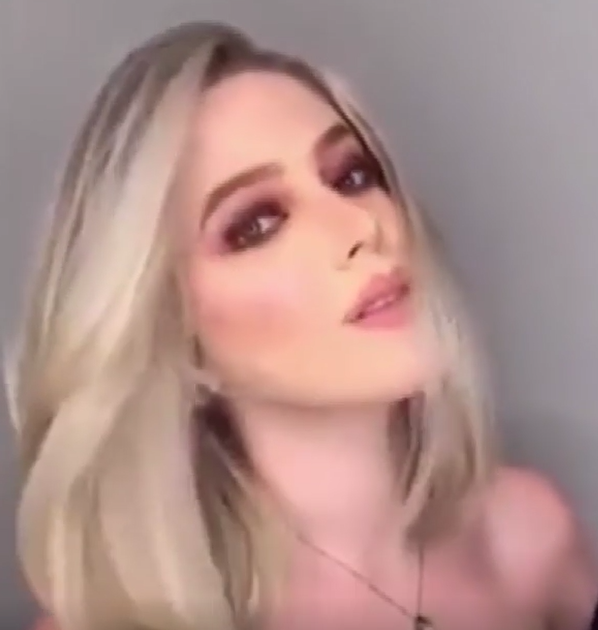 Medium Long Golden Gradient Wig