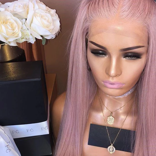 Light Pink Long Straight