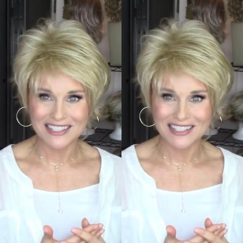 Hipster Gold Short Wig