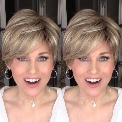 Fashion Romantic Gold Short Wig