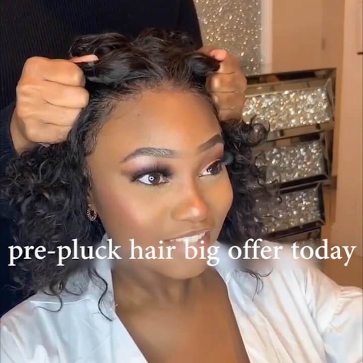 Prepluck Black Bob-140%(Extra Thick As In Video)