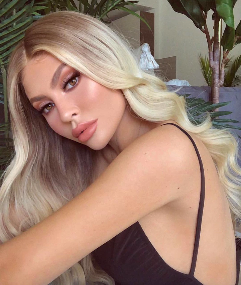 Natural Golden Long Wig