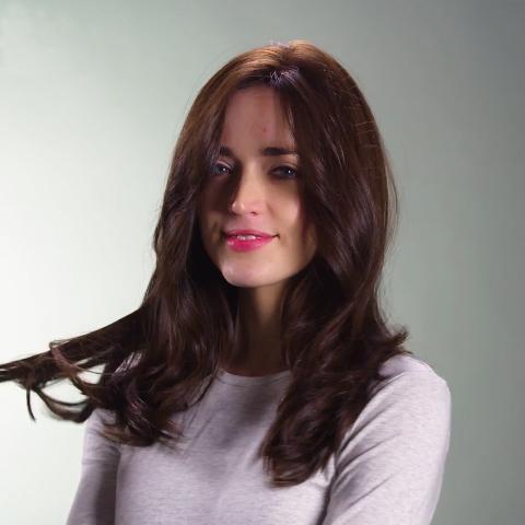 Temperament Light Brown Medium Long Wavy Wig