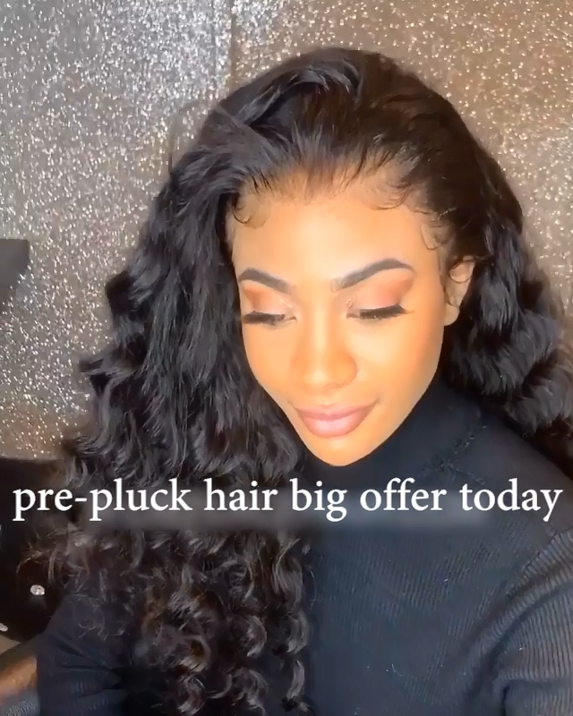 Prepluck Black Elegant Curly Hair-140%(Extra Thick As In Video)