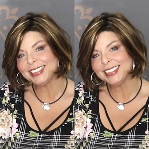 2021 Sweet Mixed Brown Gold BOB Wig