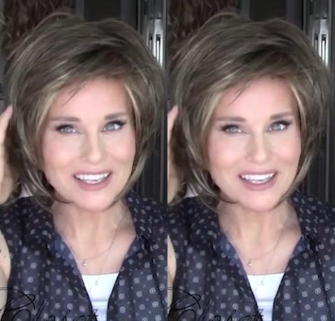 Cool Black Brown Short Wig