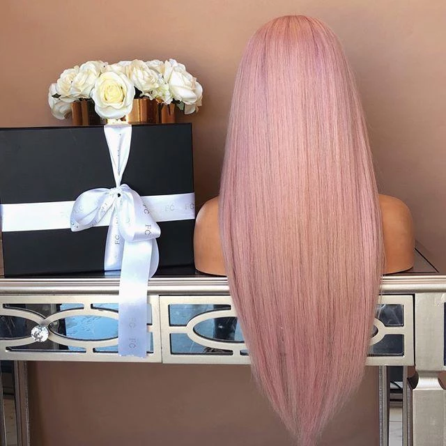 Light Pink Long Straight