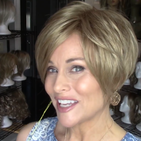 Popular Brown Gold Short Wig