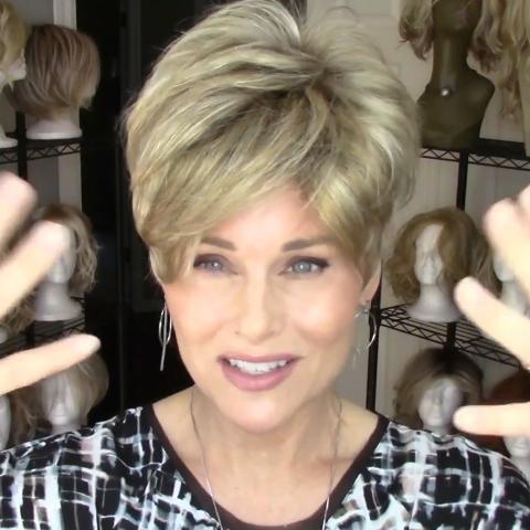 Sweet Romantic Gold Brown Short Wig