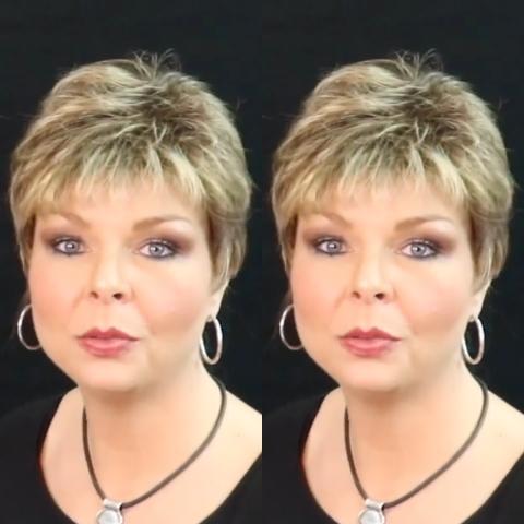 Casual Linen Gold Short Wig (Hair Root Black)