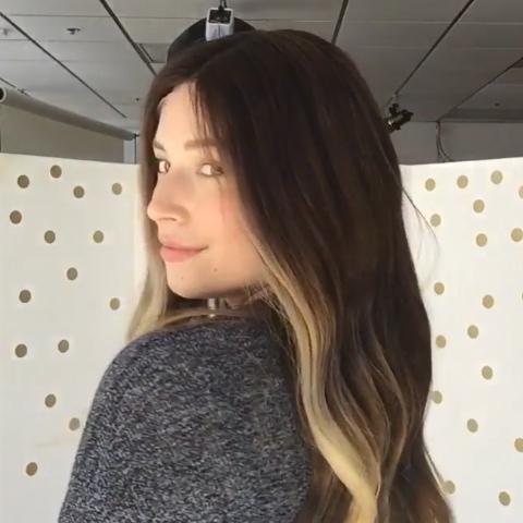 Stylish Romantic Black Gradient Brown Long Wave Wig