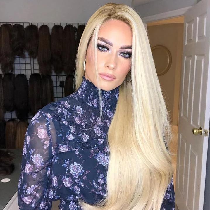 2021 Golden Glamorous Big Wave Wig