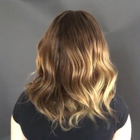 Super Fashion Brown Medium Long Wave Wig