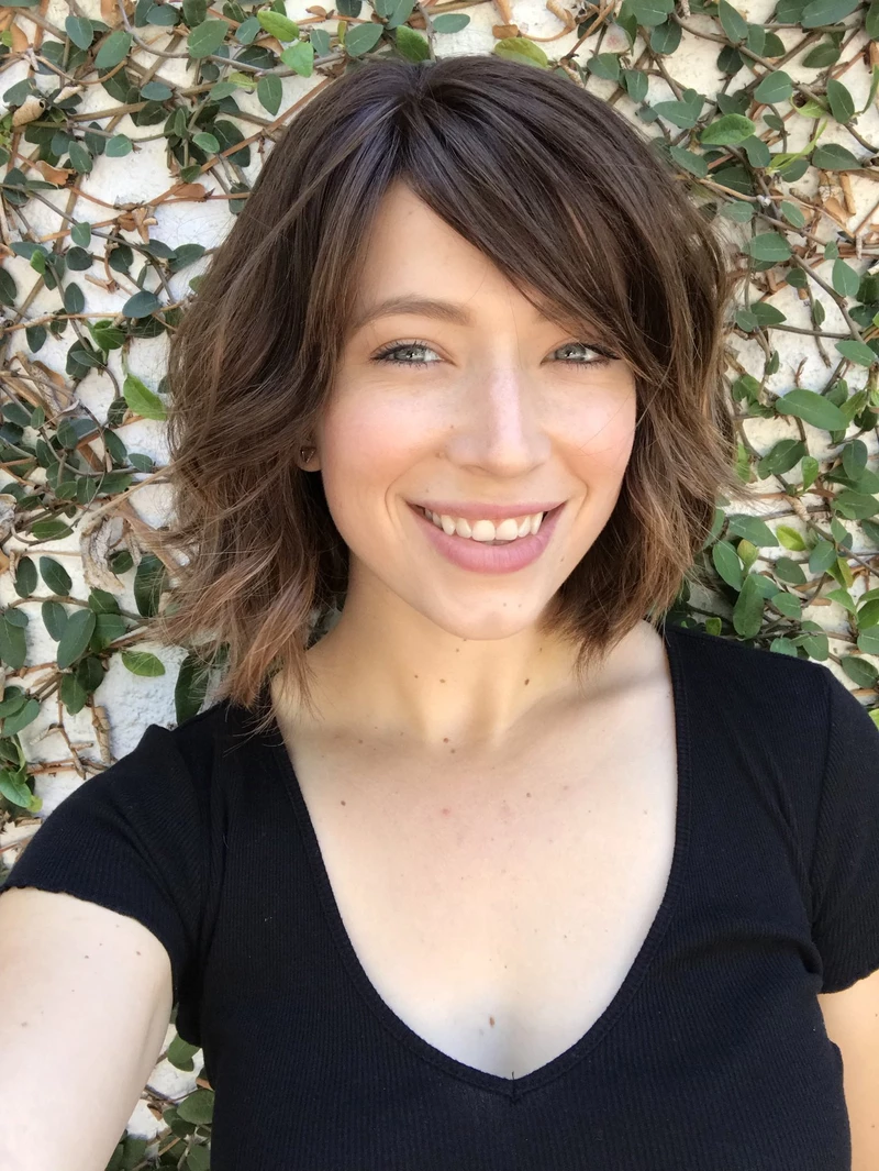 Black Brown Short Curly Wig