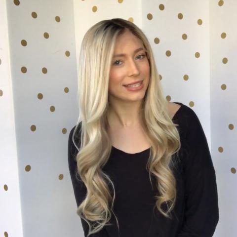 Romantic Fashion Gold Grow Up Wave Wig(Hair Root Black)