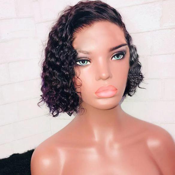 Glueless Short Bob Wig-140%(Extra Thick As In Video)