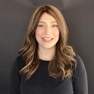 Super Fashion Gradient Brown Medium Long Wave Wig