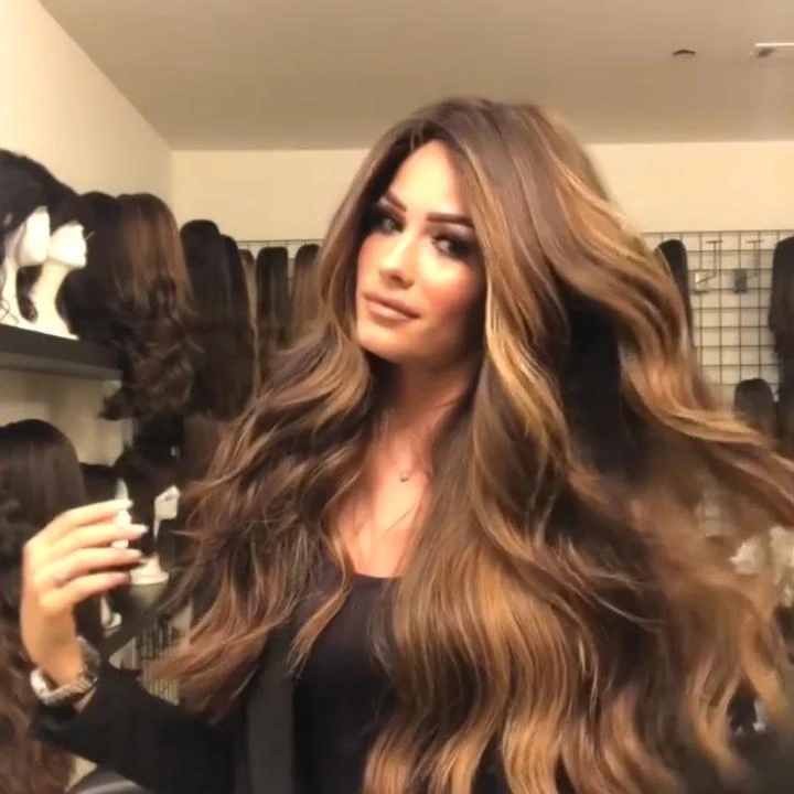 Gorgeous Brown Gradient Big Waves