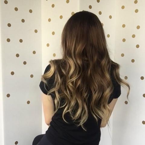 Romantic Fashion Brown Gradient Long Wave Wig