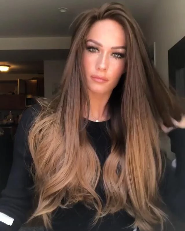 Brown Gradient Curly Wig