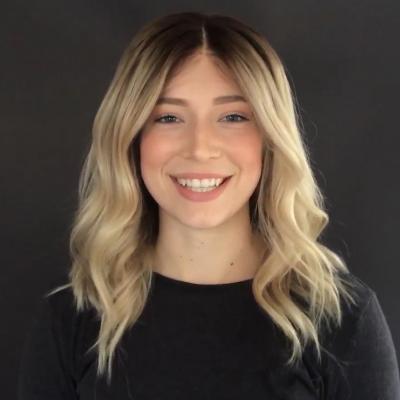 Super Fashion Gradient Linen Platinum Shoulder Wave Wig