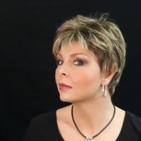 Casual Linen Gold Short Wig (Hair Root Black)