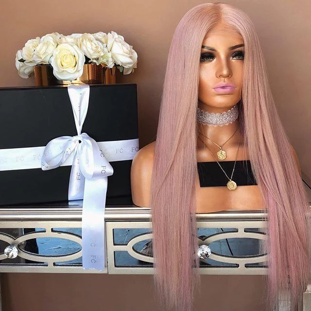 Light Pink Long Straight