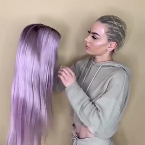 Luxury Lavender Purple Wig