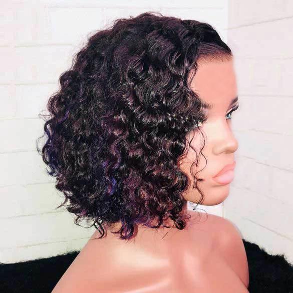 Glueless Short Bob Wig-140%(Extra Thick As In Video)