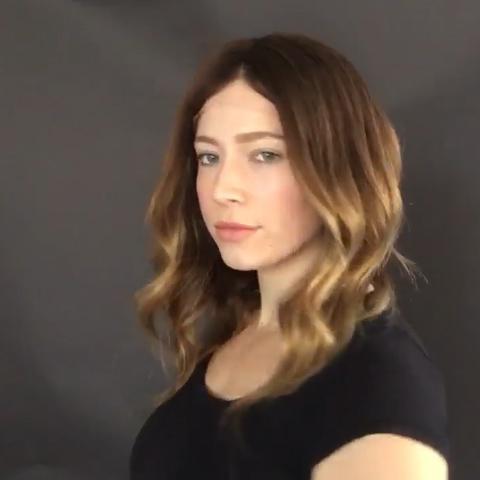 Super Fashion Brown Medium Long Wave Wig