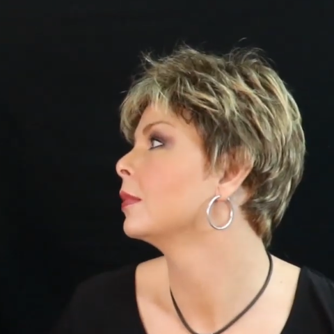 Casual Linen Gold Short Wig (Hair Root Black)