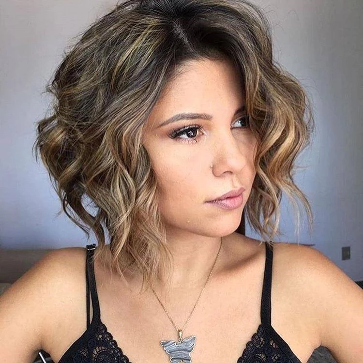 Brown And Black Short Wig