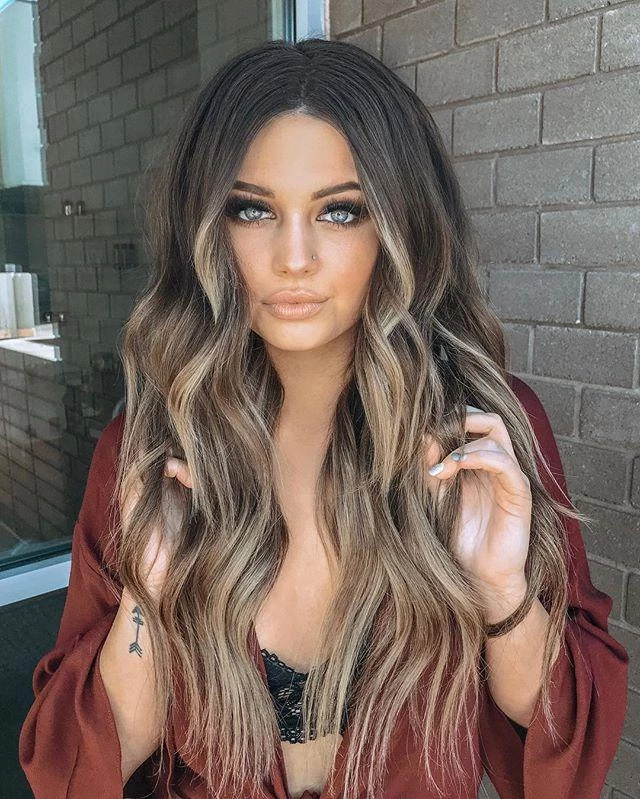 Caramel Long Curly Wig
