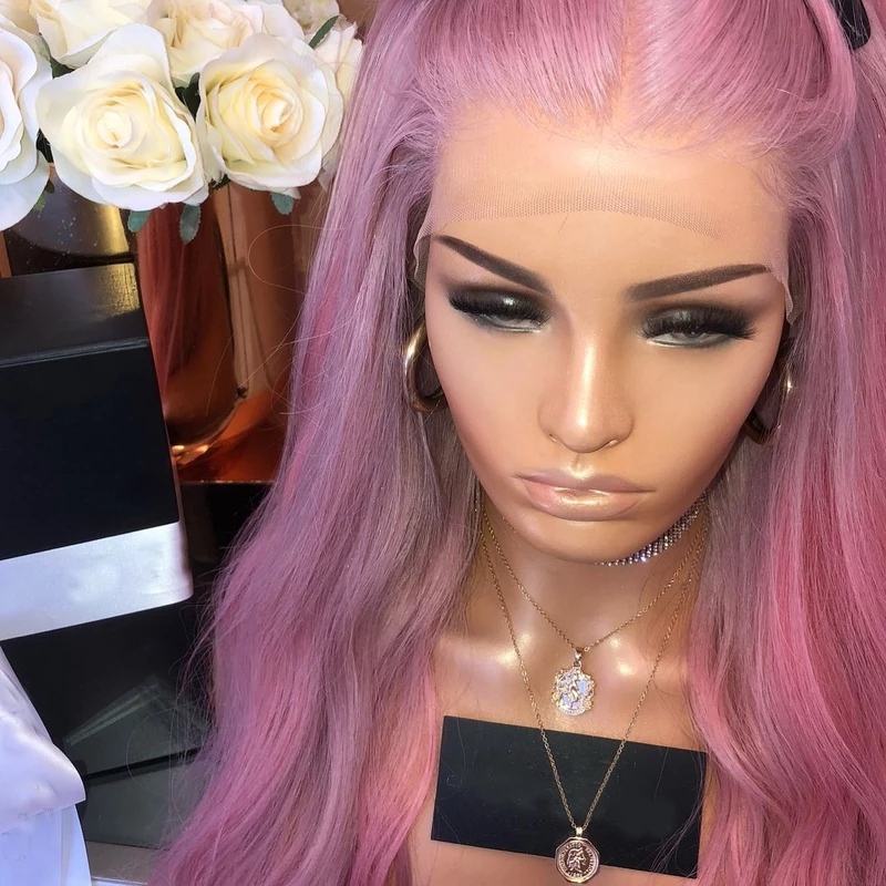 Pink Wavy Long