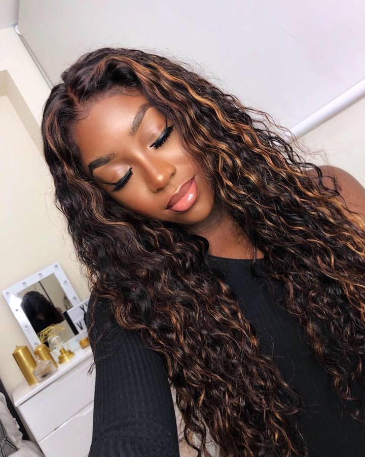 Gold And Black Wavy