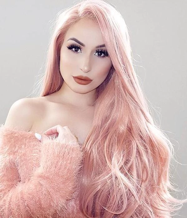 Coral Doll Pink Wig