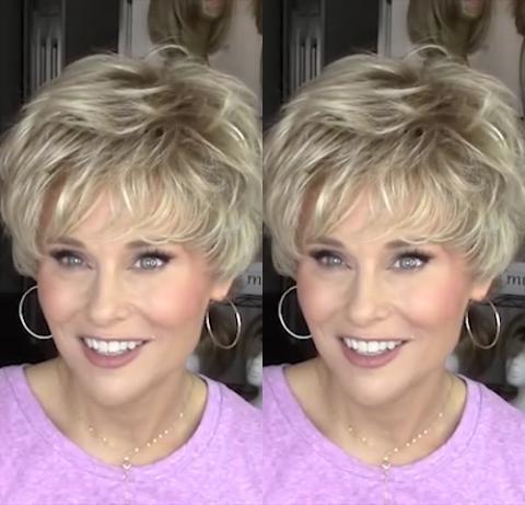 Romantic Gold Short Wig