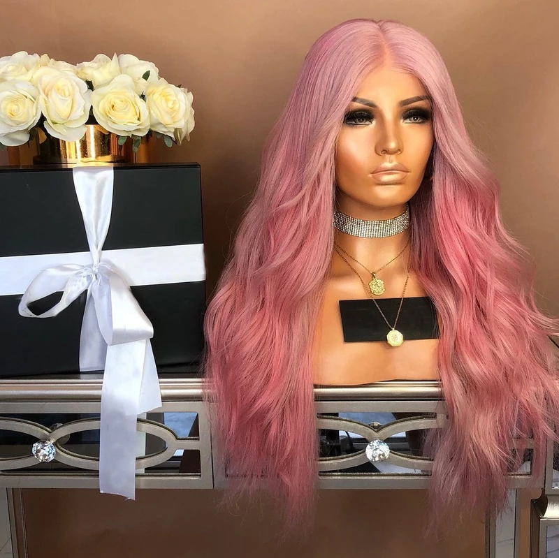 Pink Wavy Long