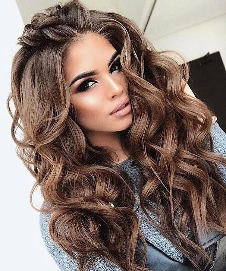 2021 Ins Hot Dark Brown Wig