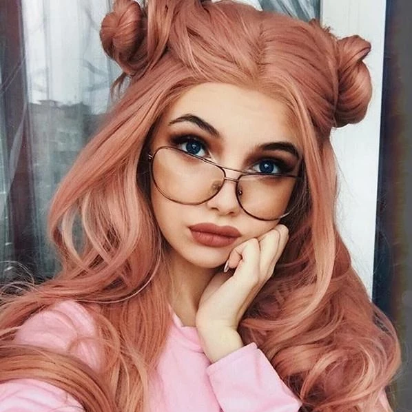 Coral Doll Pink Wig