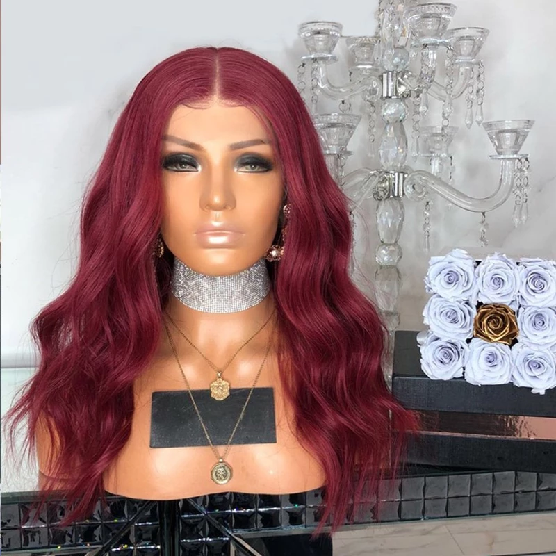 Long Wavy Red