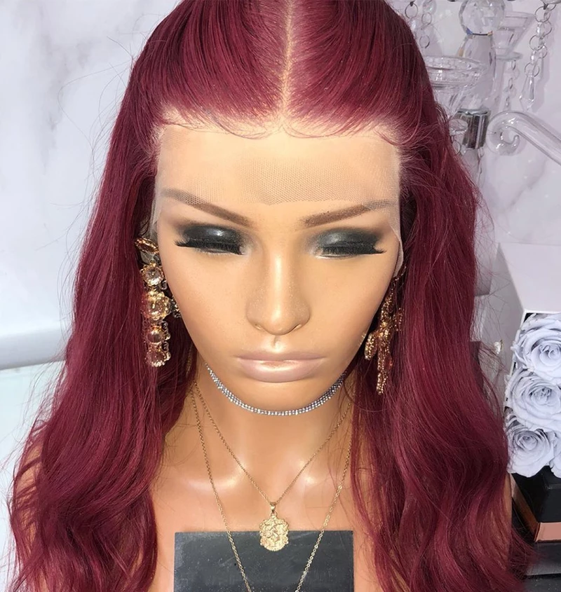 Long Wavy Red