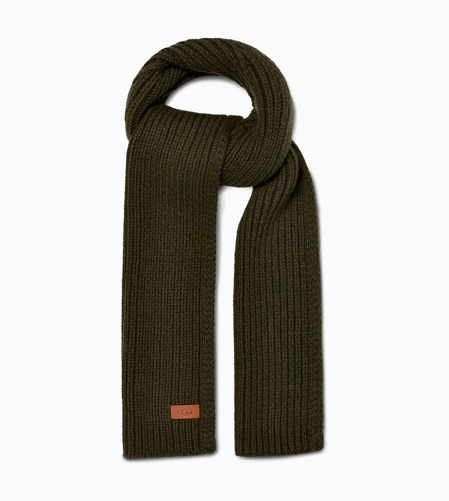 Ribbed Knit Stripe Scarf