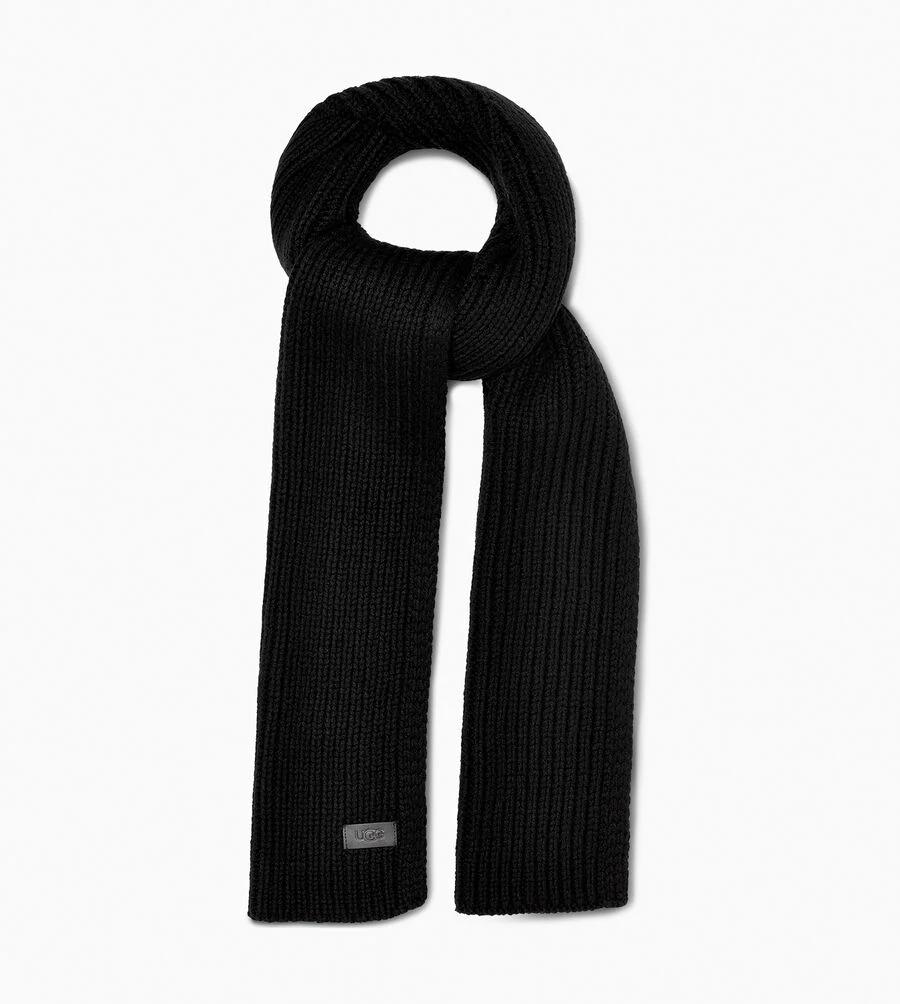 Ribbed Knit Stripe Scarf